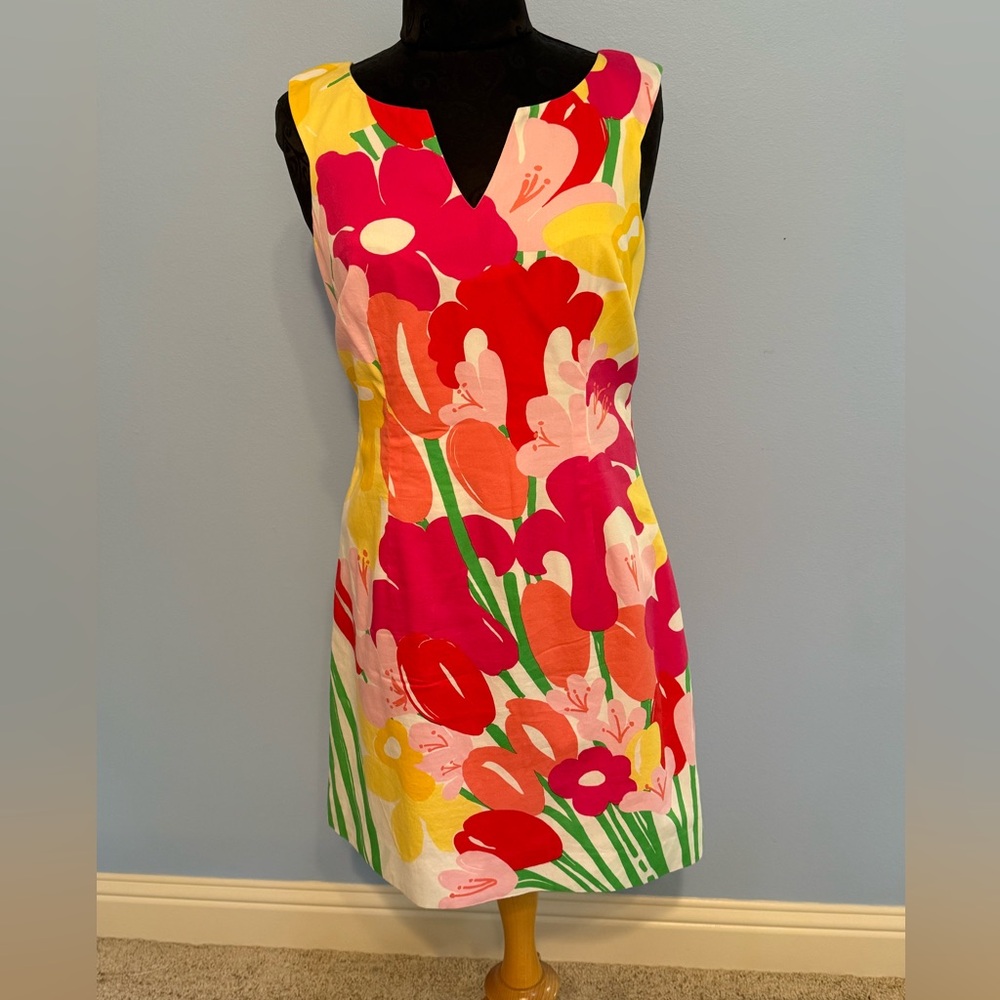 Lilly Pulitzer Pink and Yellow Floral Dress